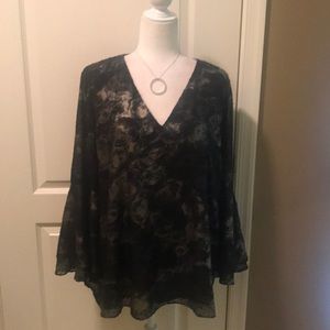 NWT bell sleeve top